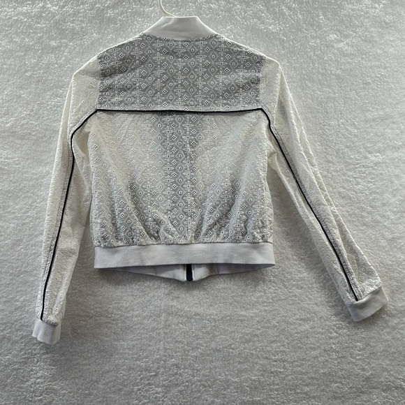Free People Jacket Eyelet Crop Track Jacket Size XSmall - Picture 11 of 11